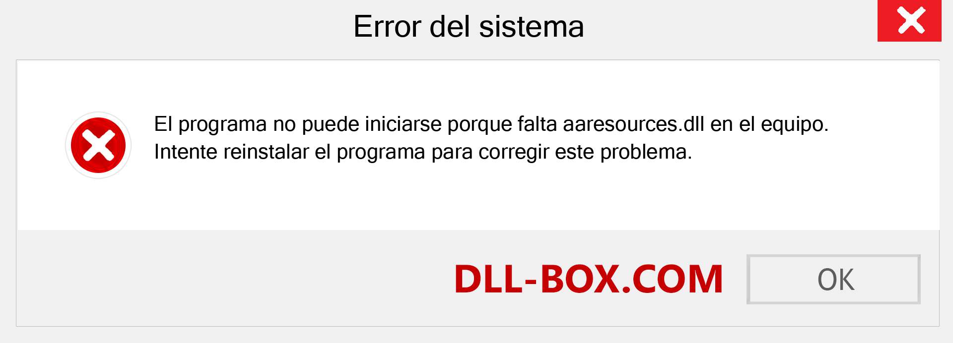 ¿Falta el archivo aaresources.dll ?. Descargar para Windows 7, 8, 10 - Corregir aaresources dll Missing Error en Windows, fotos, imágenes
